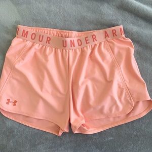 Size Medium Peach Women’s Under Armour Shorts